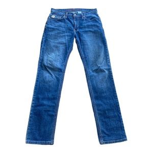 Cinch Jesse Straight Leg Jeans Slim Fit Medium Wash Cotton Blend Men's 32x34